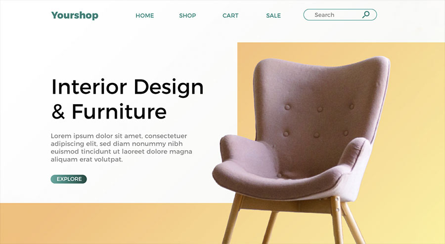 Luxury Line Furniture Minimalist Website